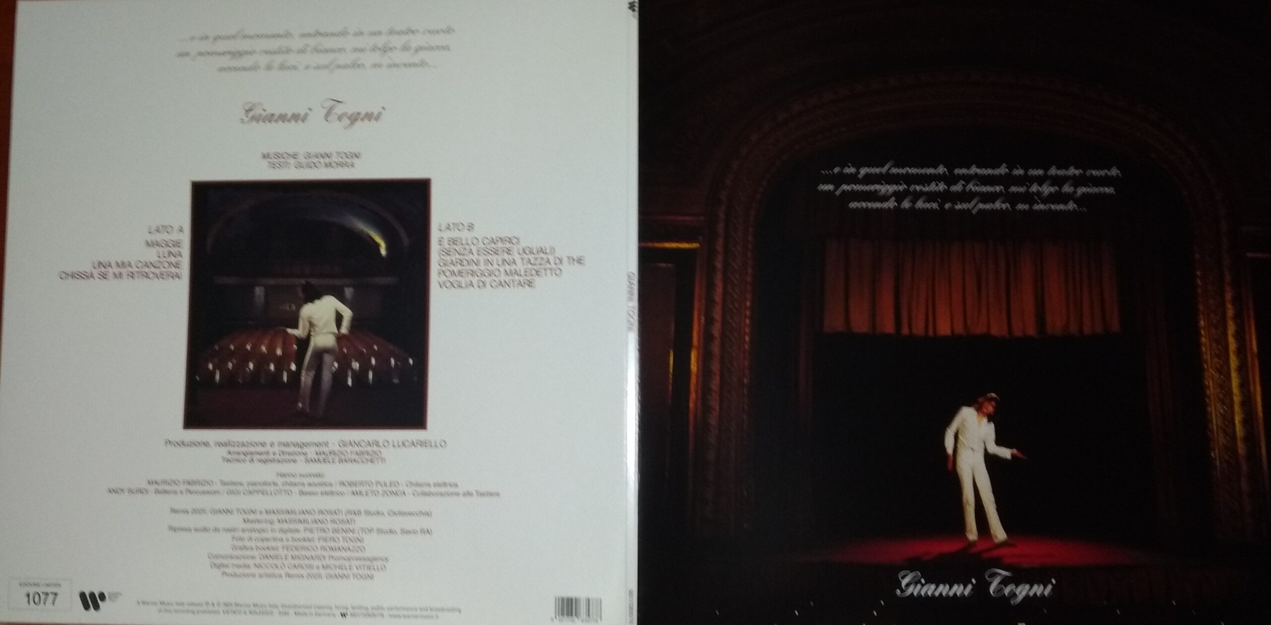 GIANNI TOGNI – ...E IN QUEL MOMENTO (LP 180GR, NUMBERED, + CD + BOOKLET, 2025 REMASTERED)