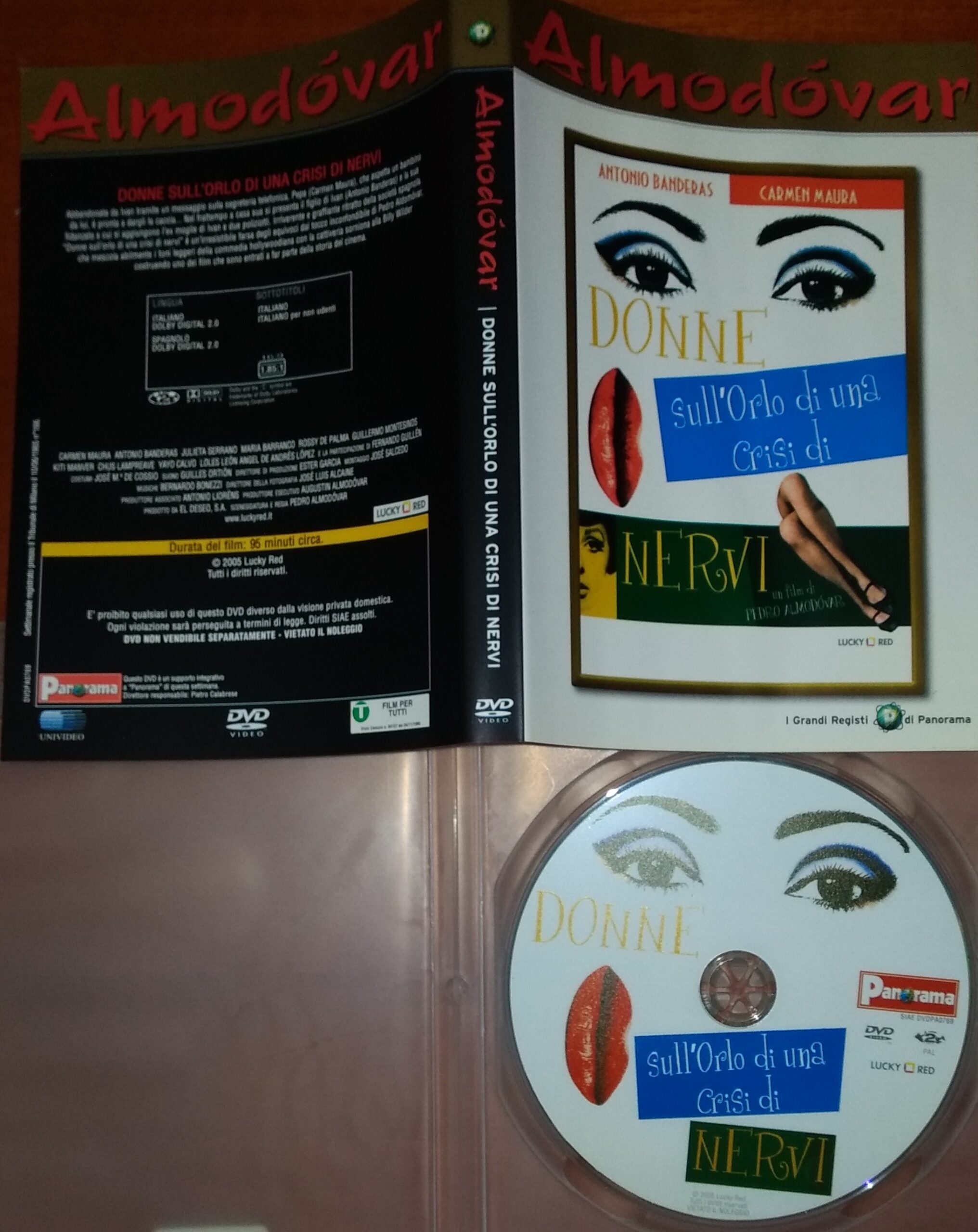 PEDRO ALMODOVAR – DONNE SULL’ORLO DI UNA CRISI DI NERVI (DVD)