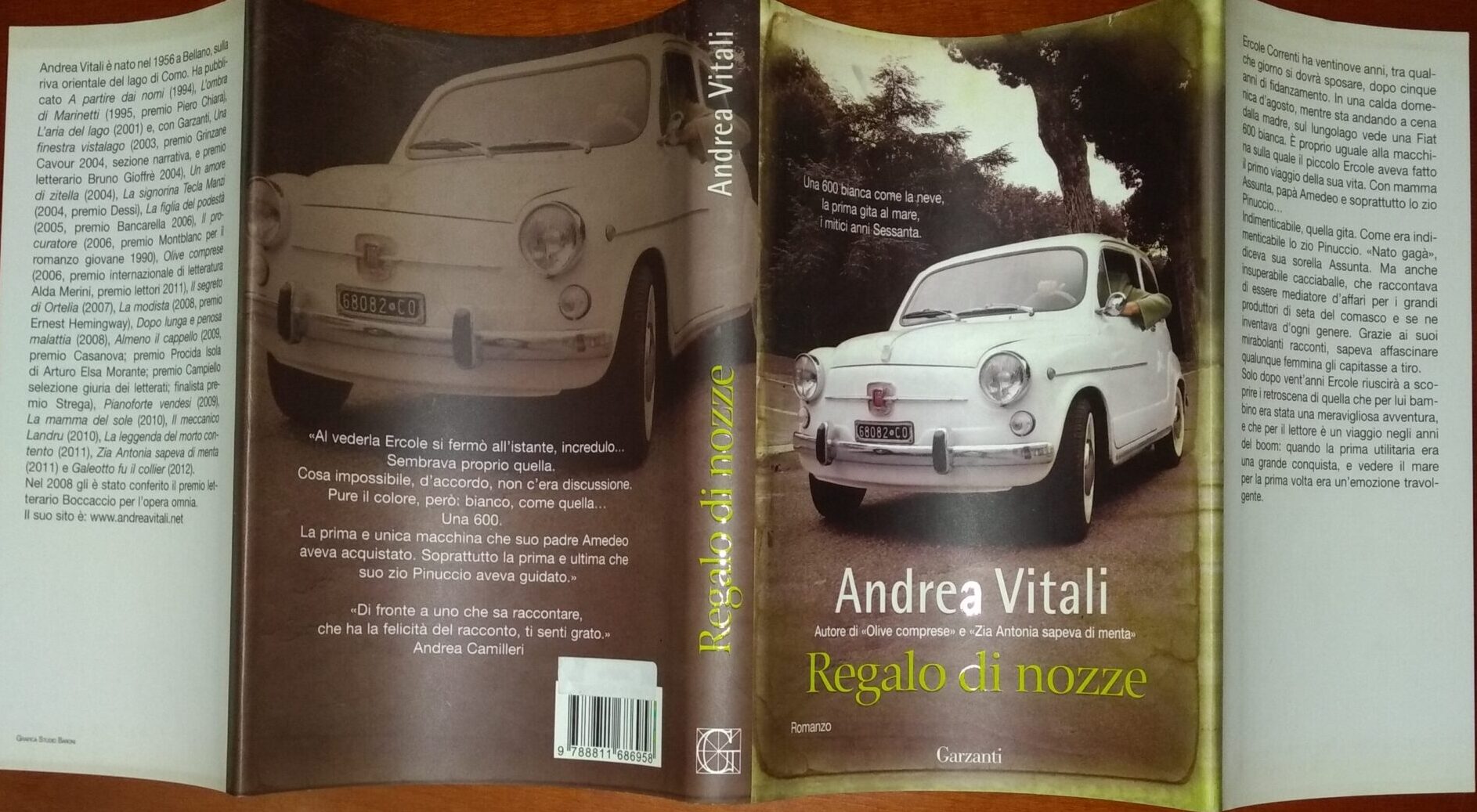 ANDREA VITALI – REGALO DI NOZZE. UNA 600 BIANCA COME LA NEVE, LA PRIMA GITA AL MARE, I MITICI ANNI SESSANTA